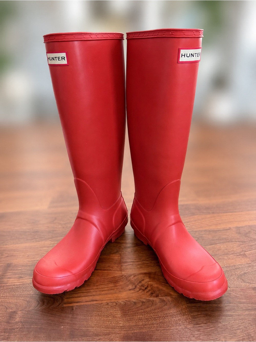 Hunter Tall Orange Waterproof Rain Boots - Picture 5 of 11